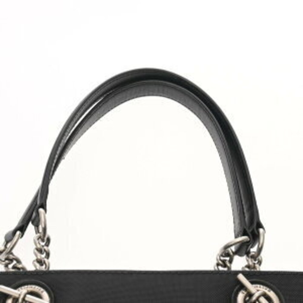 Balenciaga DUTY Tote Bag Black Mesh Leather - Picture 4 of 9